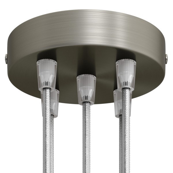 Classic 5-hole Round Metal Ceiling Canopy Kit