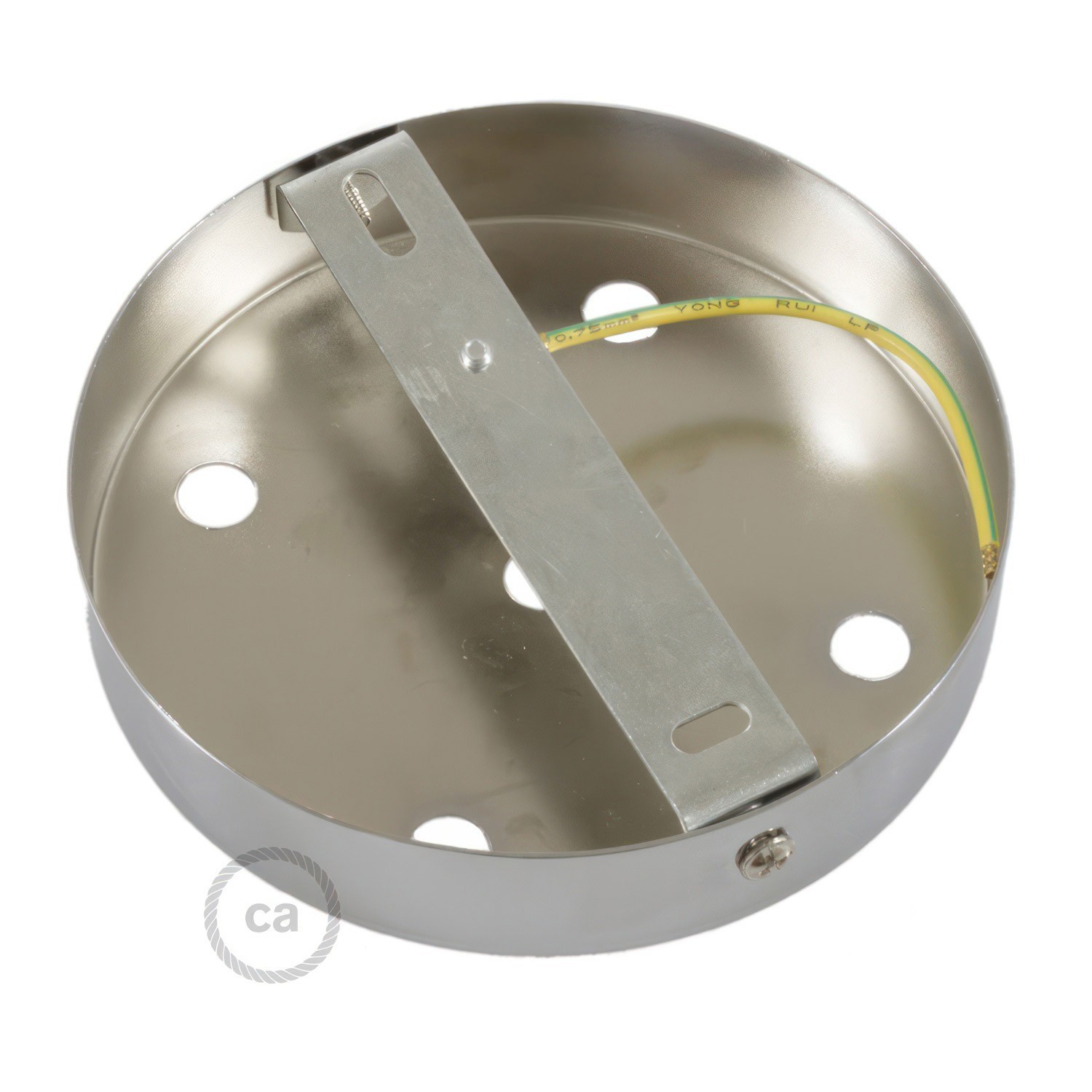 Classic 5-hole Round Metal Ceiling Canopy Kit