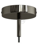 Classic Round Metal Ceiling Canopy Kit - With 2.75" Long Strain Relief