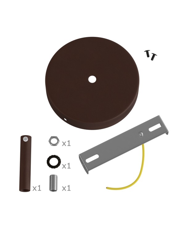 Classic Round Metal Ceiling Canopy Kit - With 2.75" Long Strain Relief