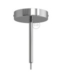 Classic Round Metal Ceiling Canopy Kit - With 5.9" Long Strain Relief