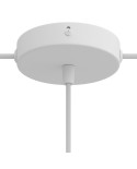 Classic 2 Side Hole Round Metal Ceiling Canopy Kit - Center hole & 2 side holes