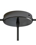 Classic 2 Side Hole Round Metal Ceiling Canopy Kit - Center hole & 2 side holes