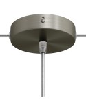 Classic 2 Side Hole Round Metal Ceiling Canopy Kit - Center hole & 2 side holes