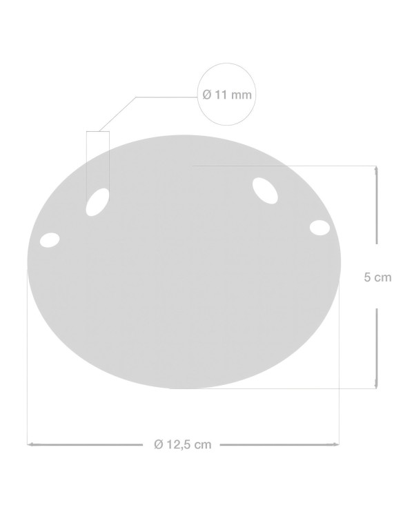 Ceramic 2-hole ceiling canopy kit