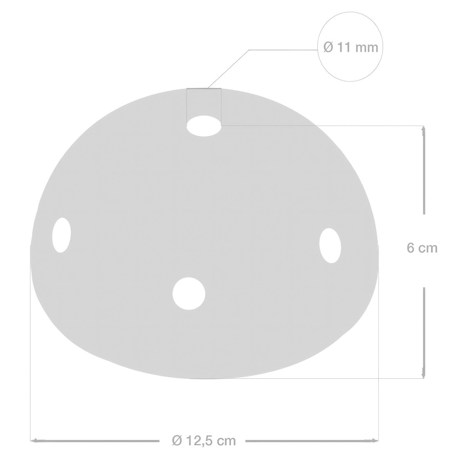 Ceramic 7-hole ceiling canopy kit