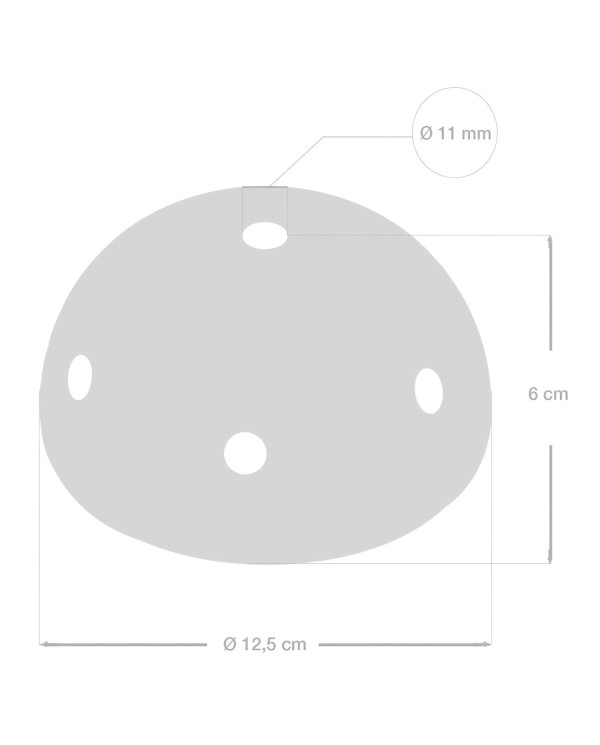 Ceramic 7-hole ceiling canopy kit