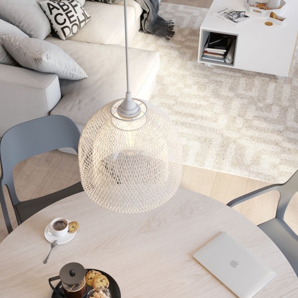 XL Ghostbell Wire Mesh Pendant Shade | Socket Cover | Oversized Design