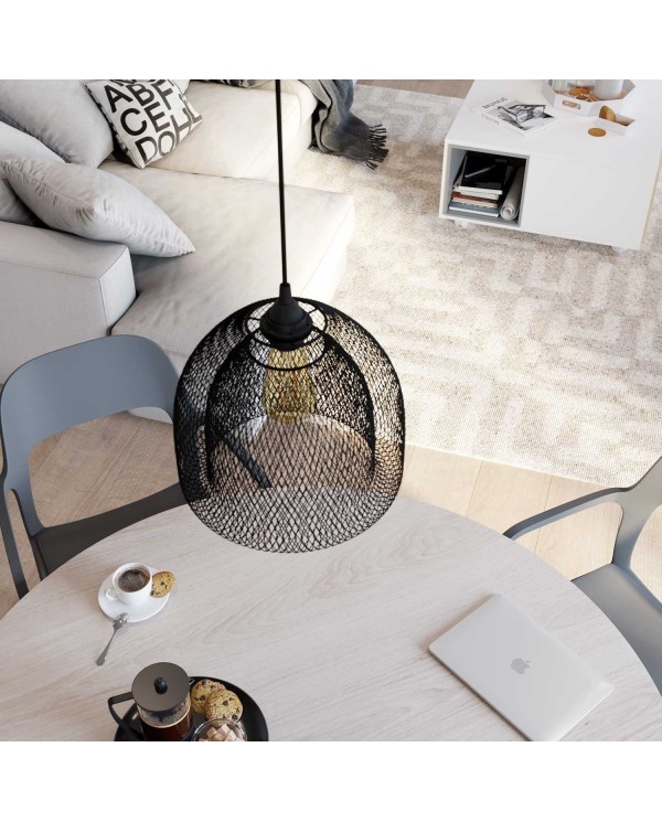 XL Ghostbell Wire Mesh Pendant Shade | Socket Cover | Oversized Design