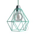 Diamond Cage Metal Pendant Shade | Sleek Industrial Look