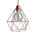 Diamond Cage Metal Pendant Shade | Sleek Industrial Look