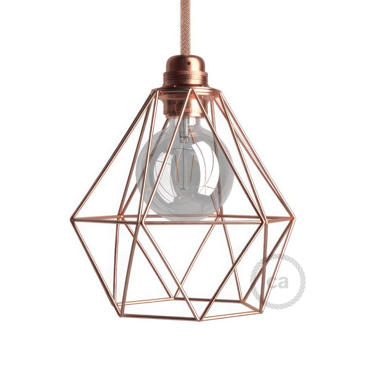 Diamond Cage Metal Pendant Light Shade