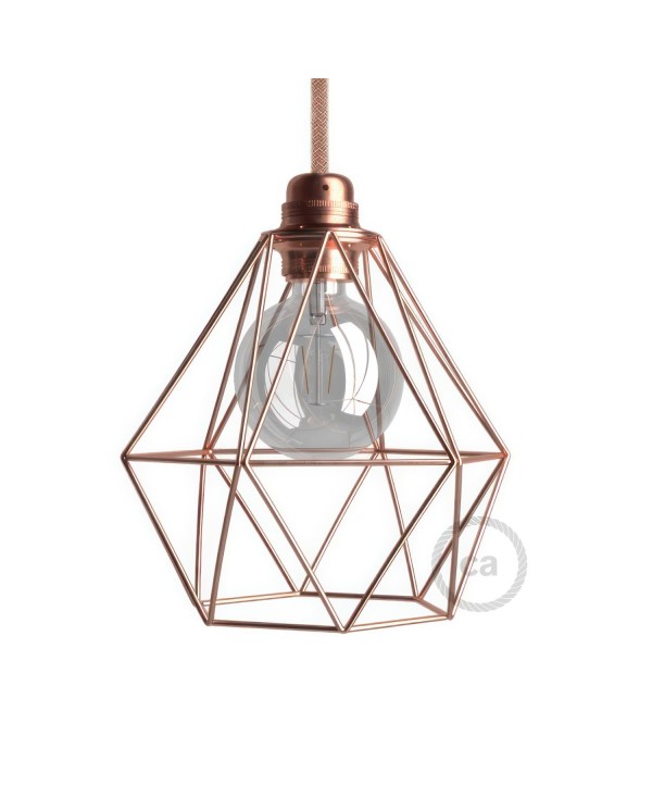 Diamond Cage Metal Pendant Light Shade