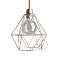 Diamond Cage Metal Pendant Shade | Sleek Industrial Look