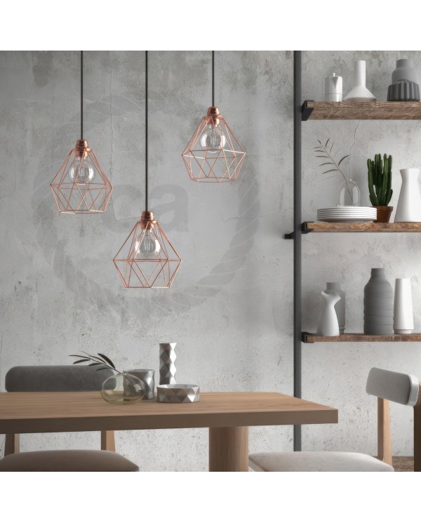 Diamond Cage Metal Pendant Light Shade