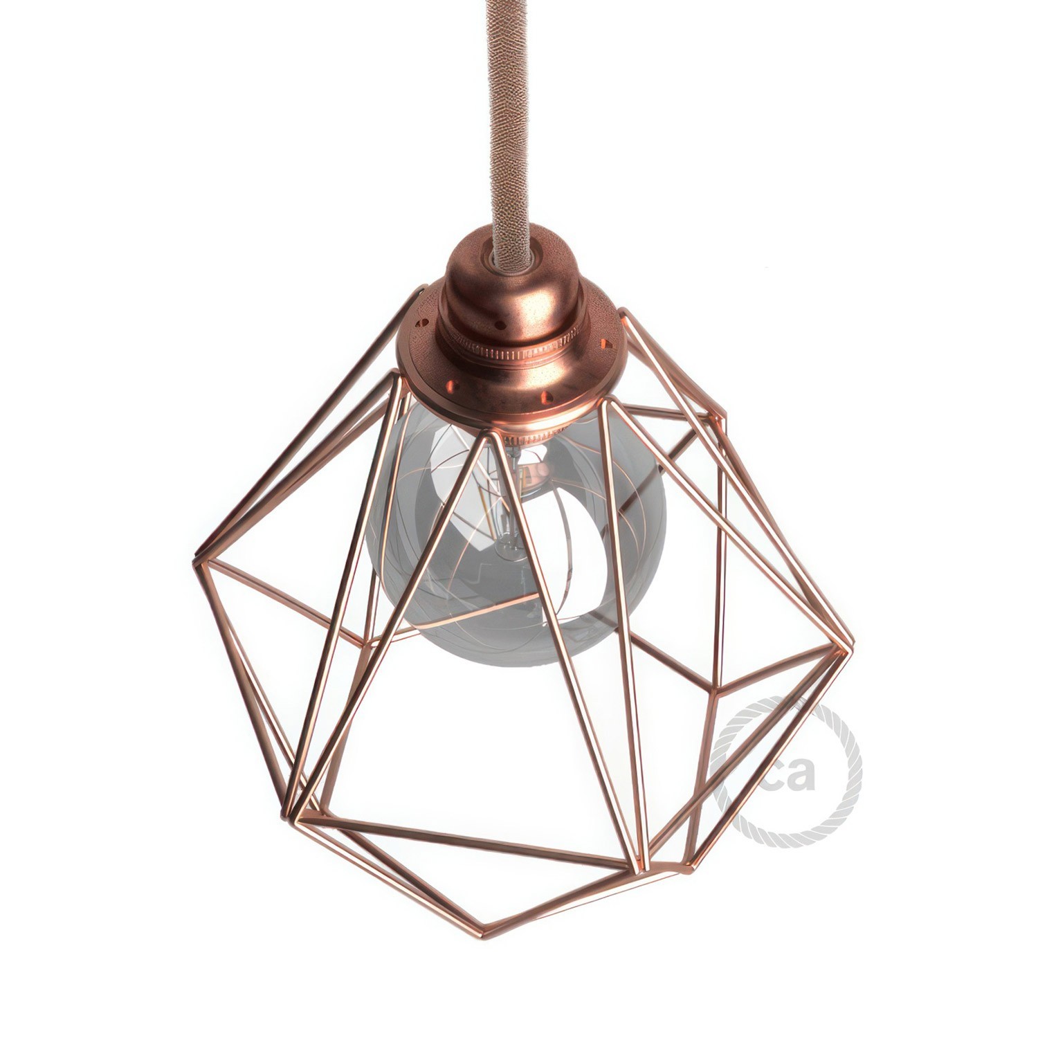 Diamond Cage Metal Pendant Light Shade