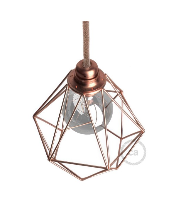 Diamond Cage Metal Pendant Light Shade