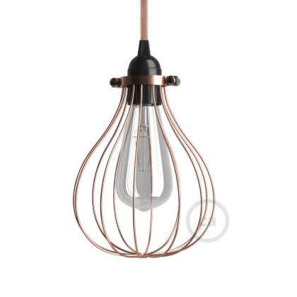 Drop Style Metal Pendant Shade | Modern Minimalist Design - Copper