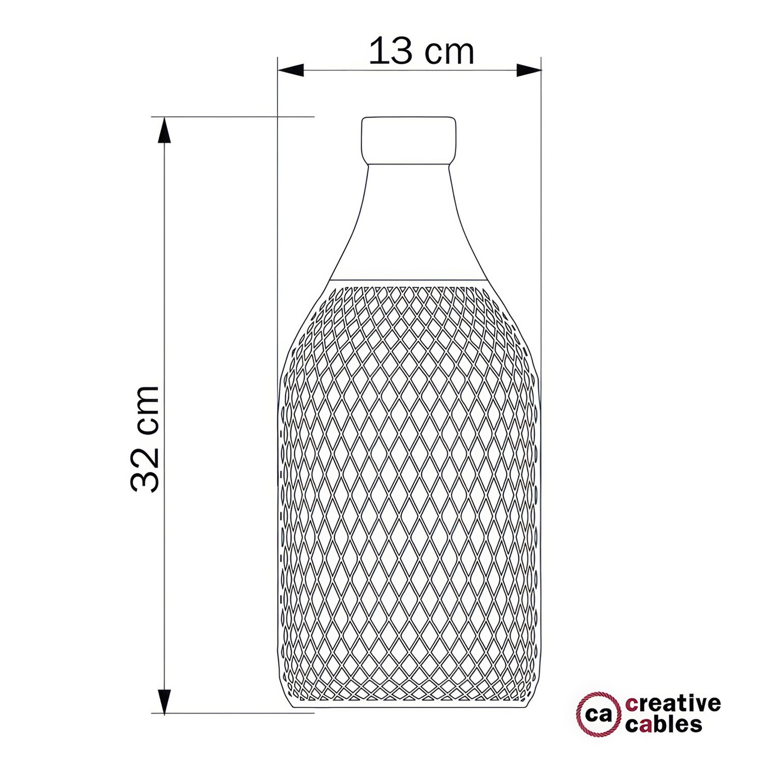 Jéroboam Bottle Mesh Cage Pendant Shade | Unique Design