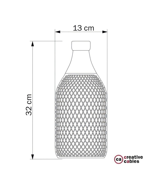 Jéroboam Bottle Mesh Cage Pendant Shade | Unique Design