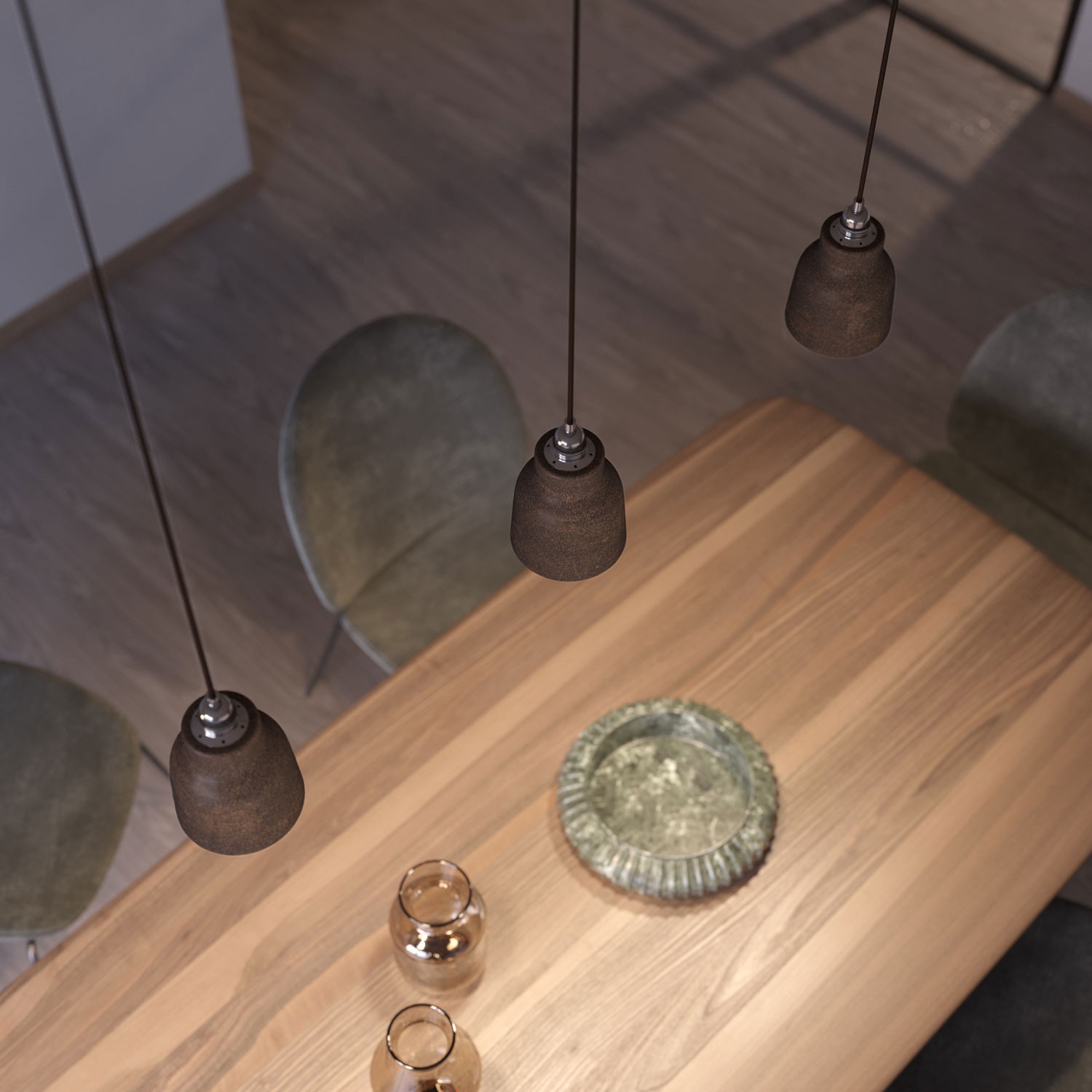 The Materia Collection | Short Pendant Lamp Shade | Artisan Design