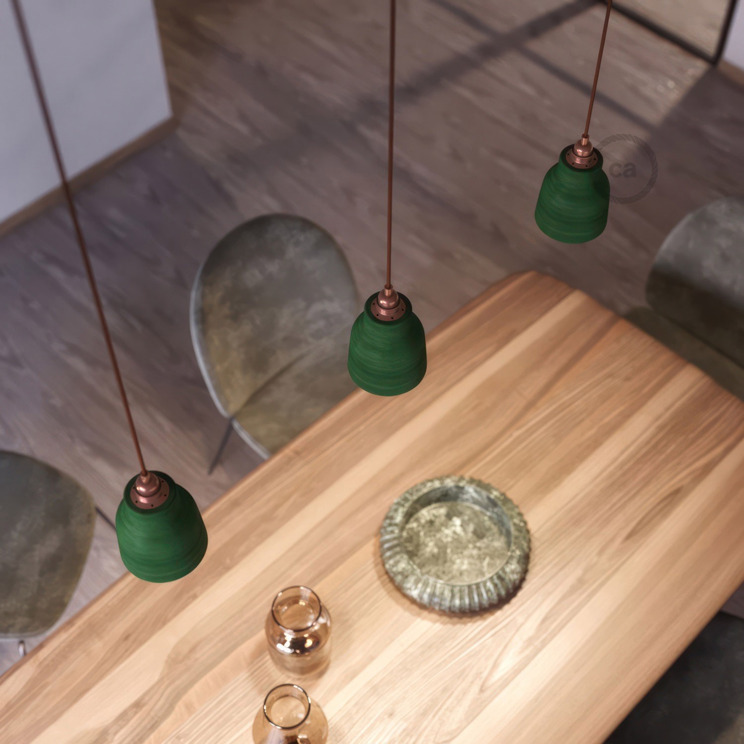 The Materia Collection | Short Pendant Lamp Shade | Artisan Design