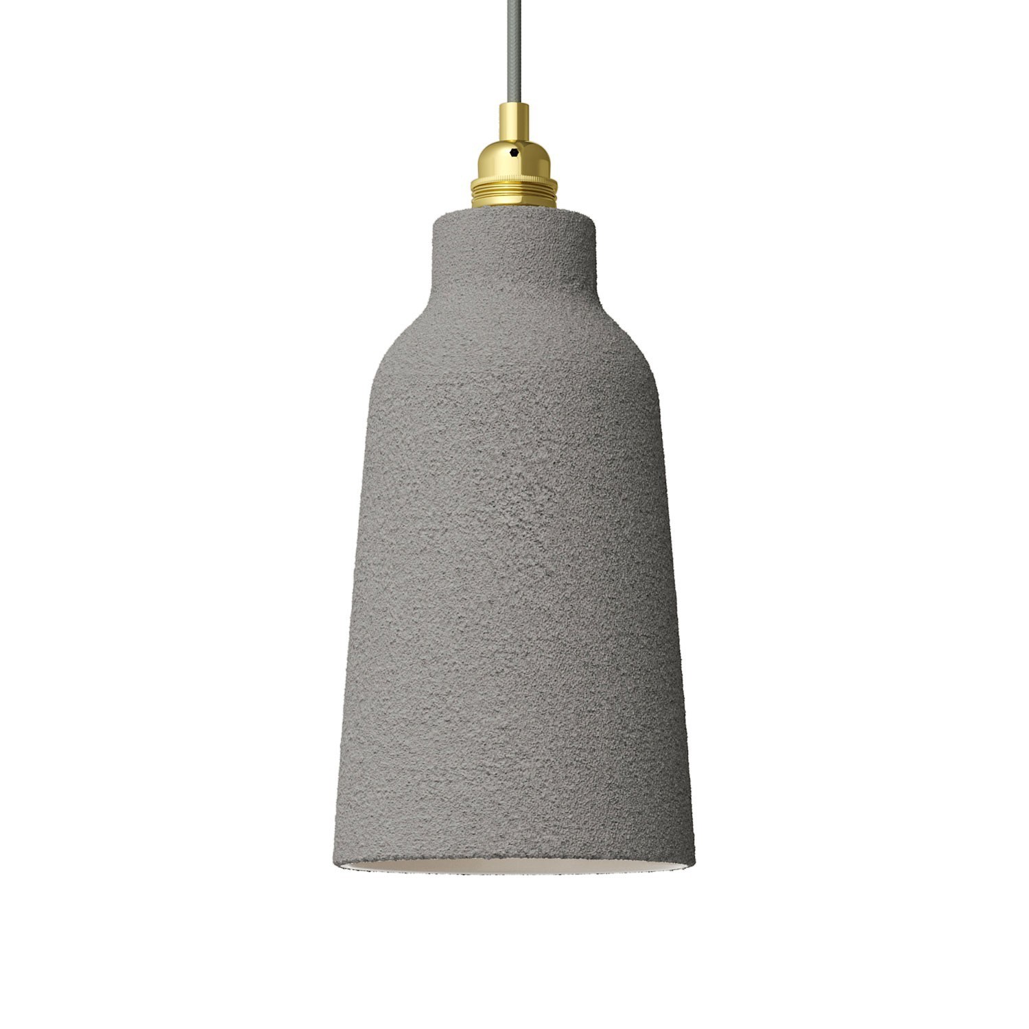 The Materia Collection | Tall Pendant Lamp Shade | Sleek Finish