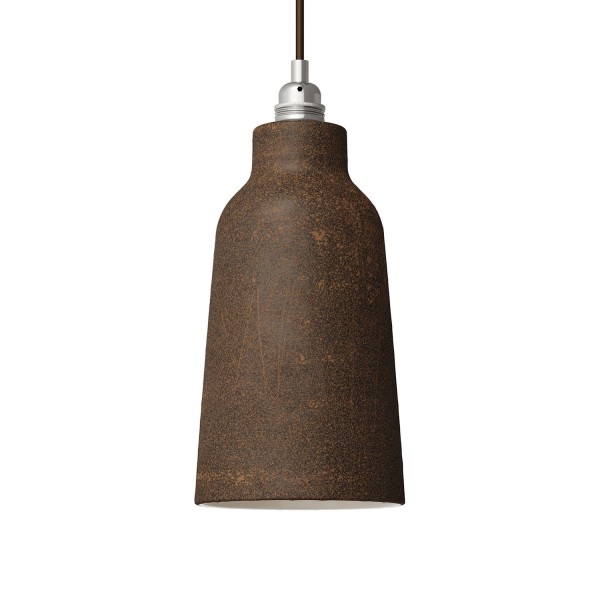 The Materia Collection | Tall Pendant Lamp Shade | Sleek Finish