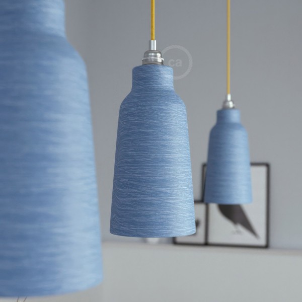 The Materia Collection | Tall Pendant Lamp Shade | Sleek Finish