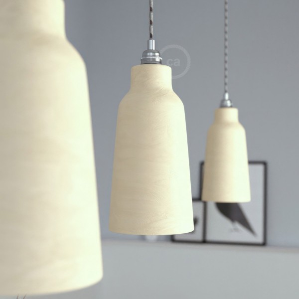 The Materia Collection | Tall Pendant Lamp Shade | Sleek Finish