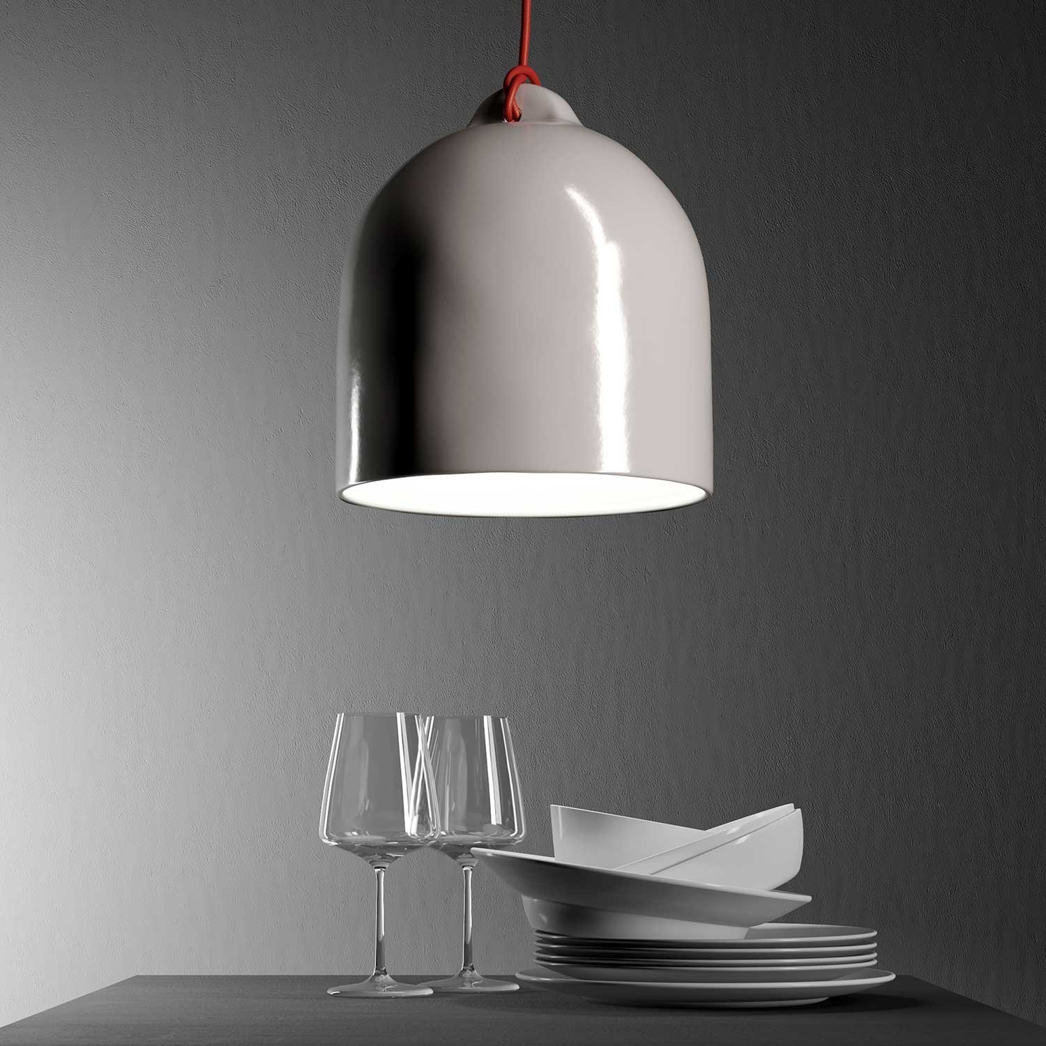 Bell M Ceramic Pendant Shade | Made in Italy | Modern Design