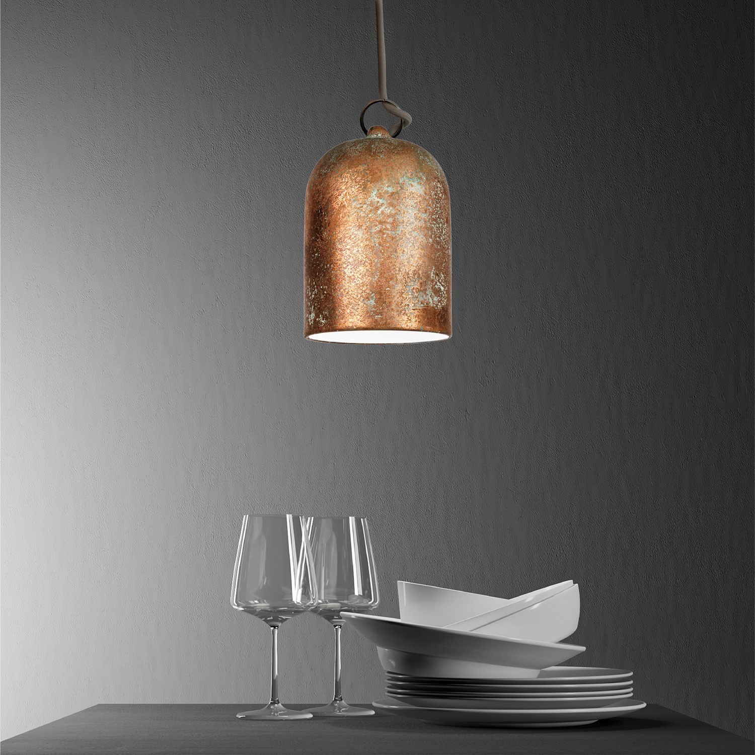 Mini Bell XS Ceramic Pendant Shade | Handmade in Italy