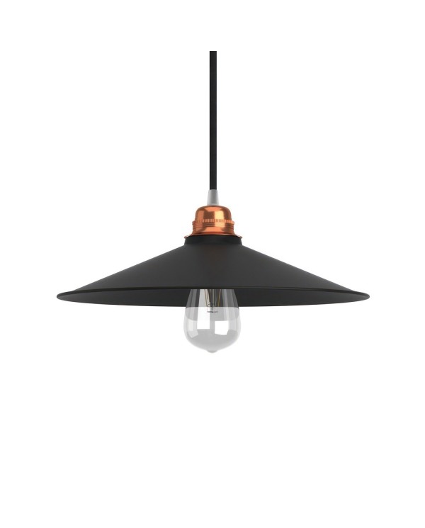 Swing Metal Lamp Shade with Polished Finish & E26 Socket