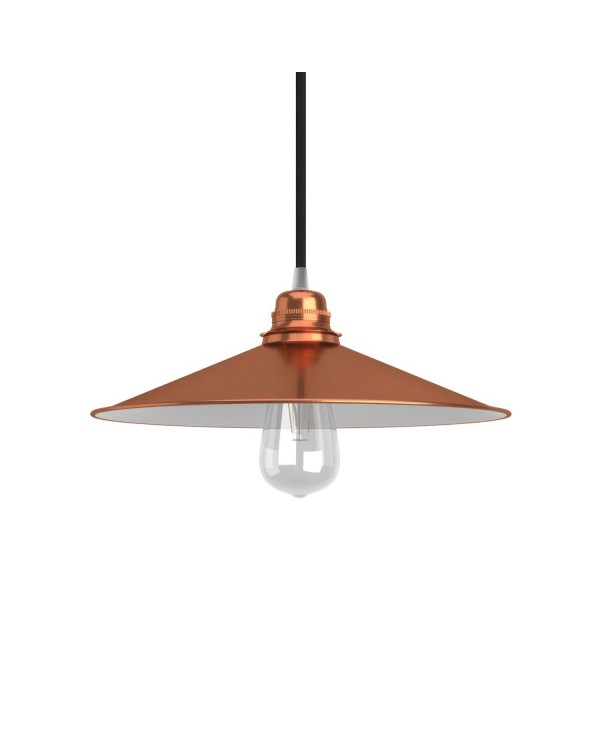 Swing Metal Lamp Shade with Polished Finish & E26 Socket