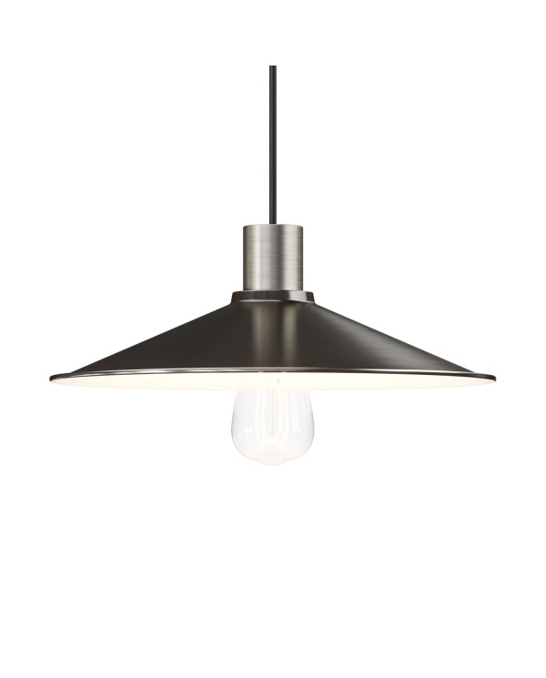 Swing Metal Lamp Shade with Polished Finish & E26 Socket