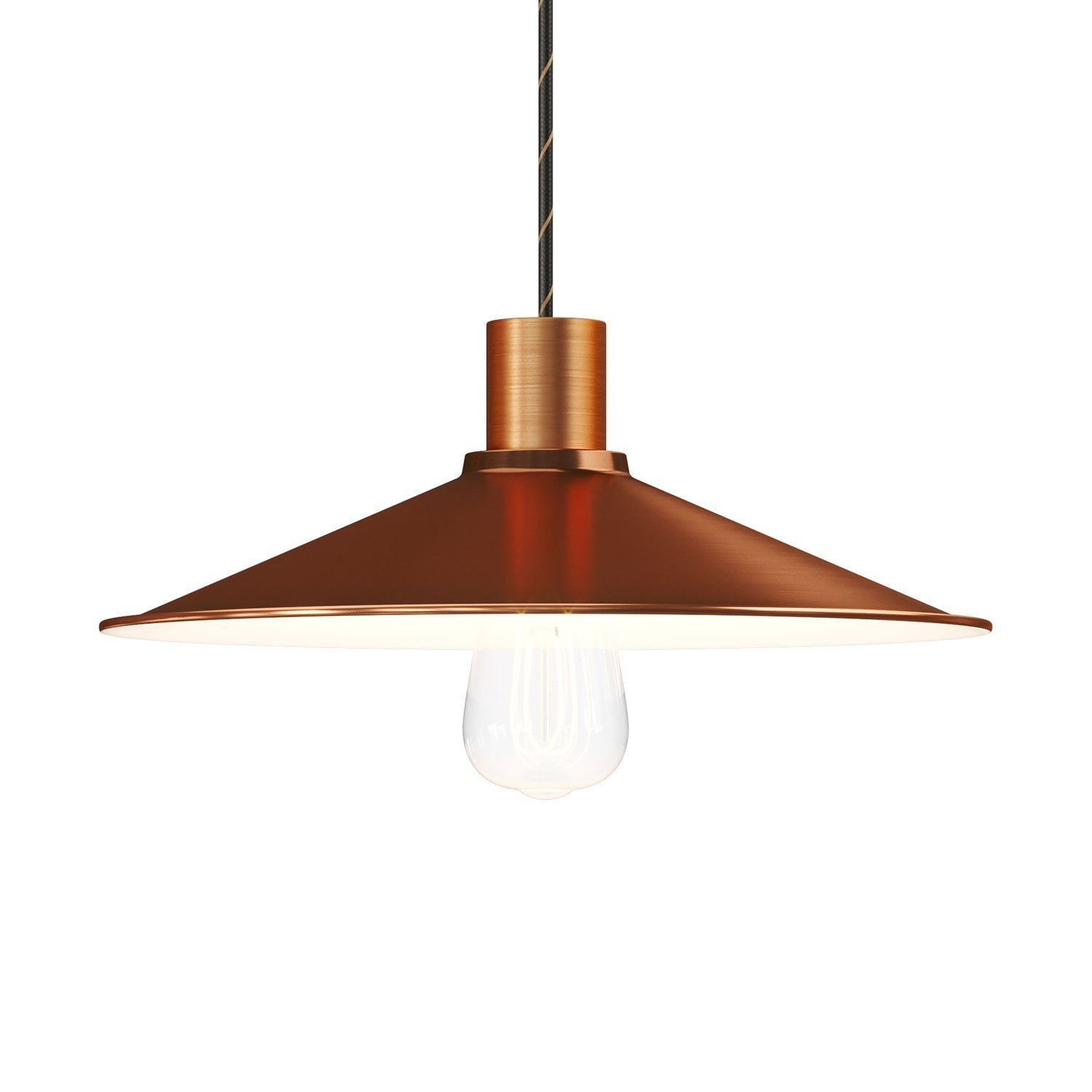 Swing Metal Lamp Shade with Polished Finish & E26 Socket