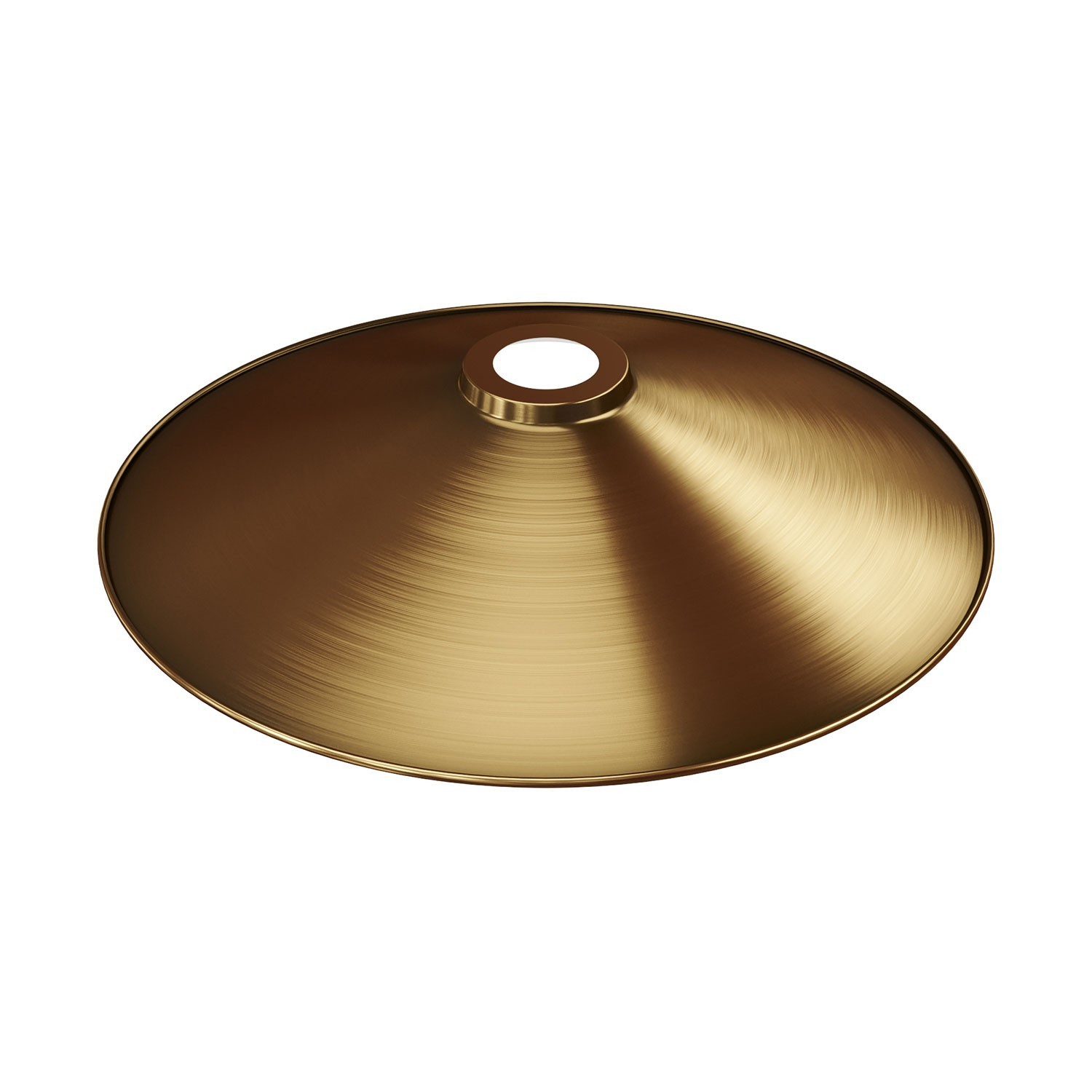 Swing Metal Lamp Shade with Polished Finish & E26 Socket