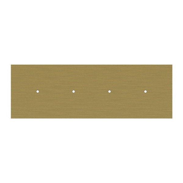 4 hole in line - EXTRA LARGE Rectangular Ceiling Canopy Kit - Rose One System, 675 x 225 mm Cover