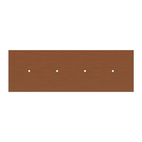 4 hole in line - EXTRA LARGE Rectangular Ceiling Canopy Kit - Rose One System, 675 x 225 mm Cover