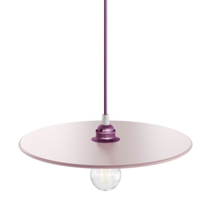 UFO COLOR Wooden Lamp Shade | Varnished Modern Design - Pink