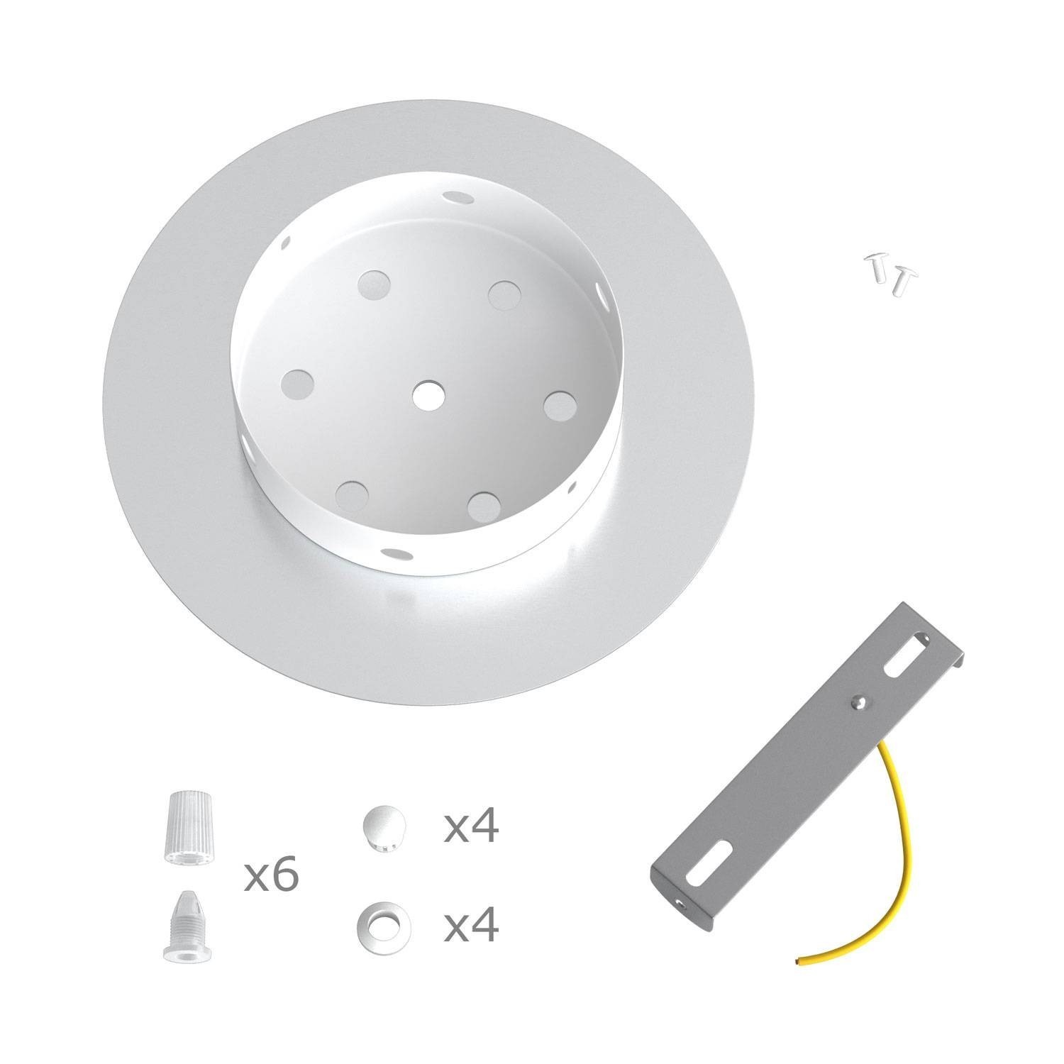 6 Holes - LARGE Round Ceiling Canopy Kit - Rose One System - PROMO