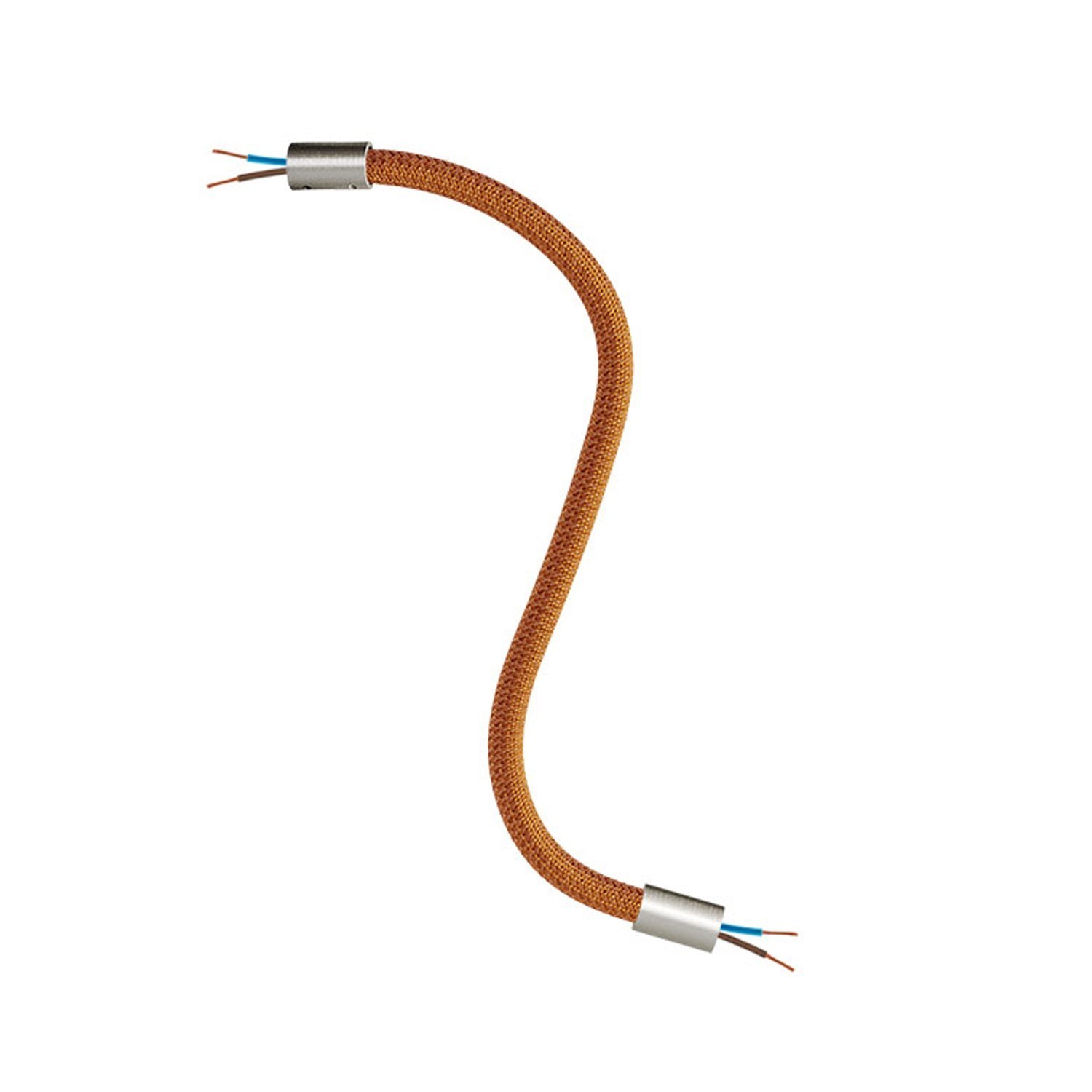 Kit Creative Flex flexible tube covered in Copper RM74 fabric with metal terminals