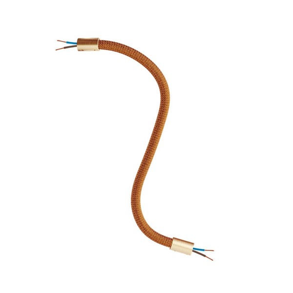 Kit Creative Flex flexible tube covered in Copper RM74 fabric with metal terminals