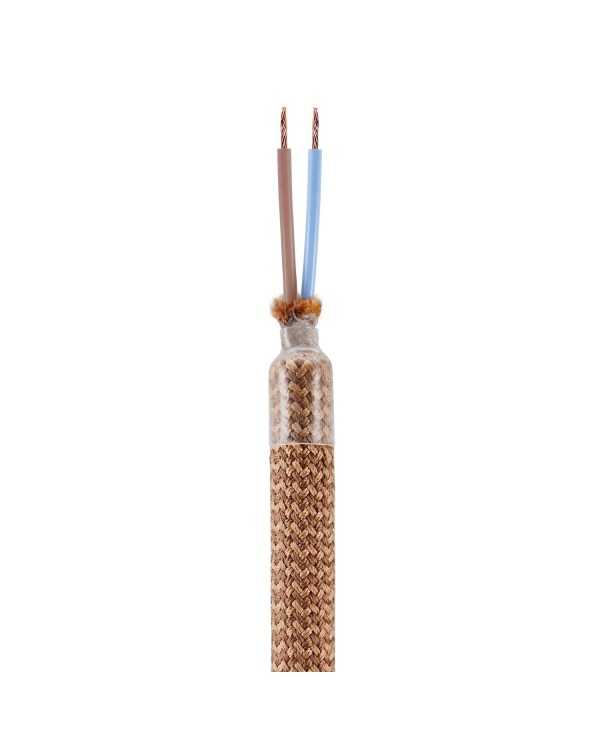 Kit Creative Flex flexible tube covered in Copper RM74 fabric with metal terminals