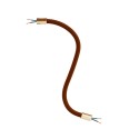 Kit Creative Flex flexible tube covered in Brown RM13 fabric with metal terminals