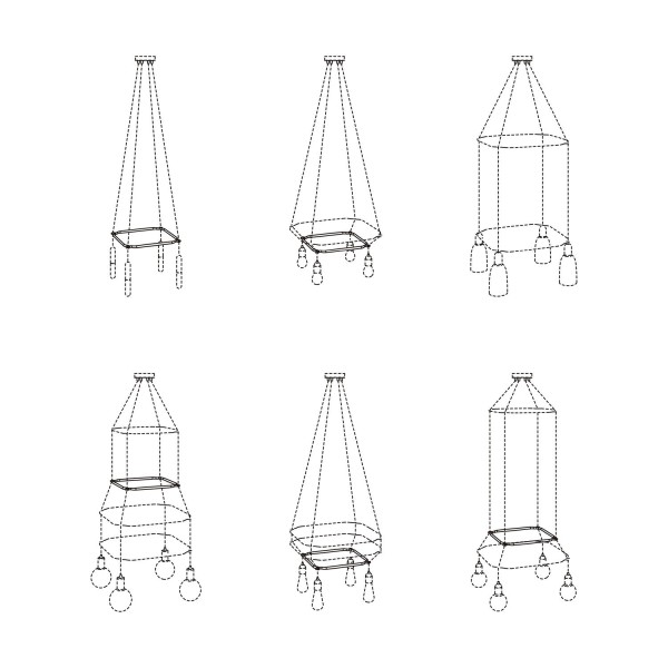 Square Cage - Structure for lamps