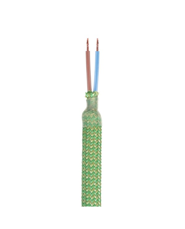 Kit Creative Flex flexible tube with grass green RM77 textile lining and metal terminals