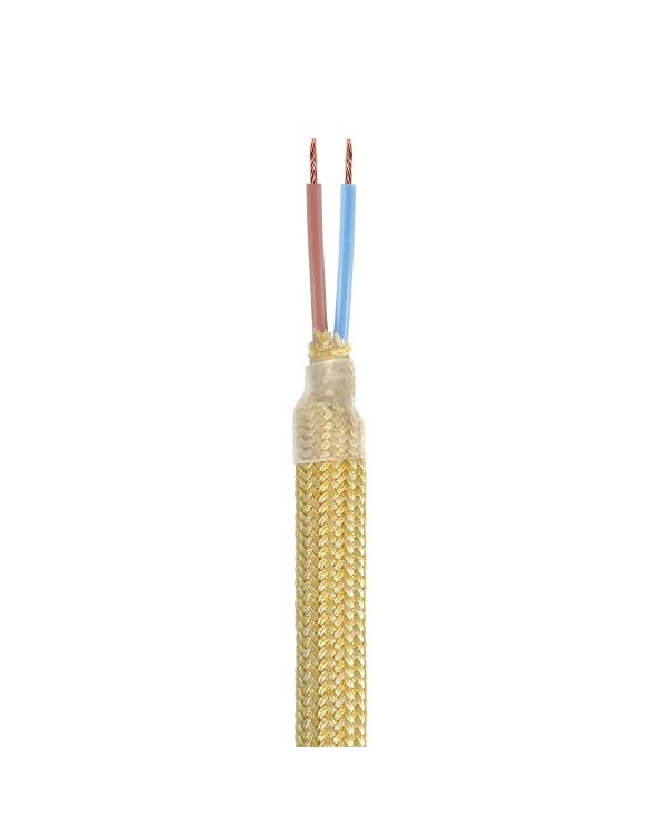 Kit Creative Flex flexible tube in mustard RM79 textile lining with metal terminals