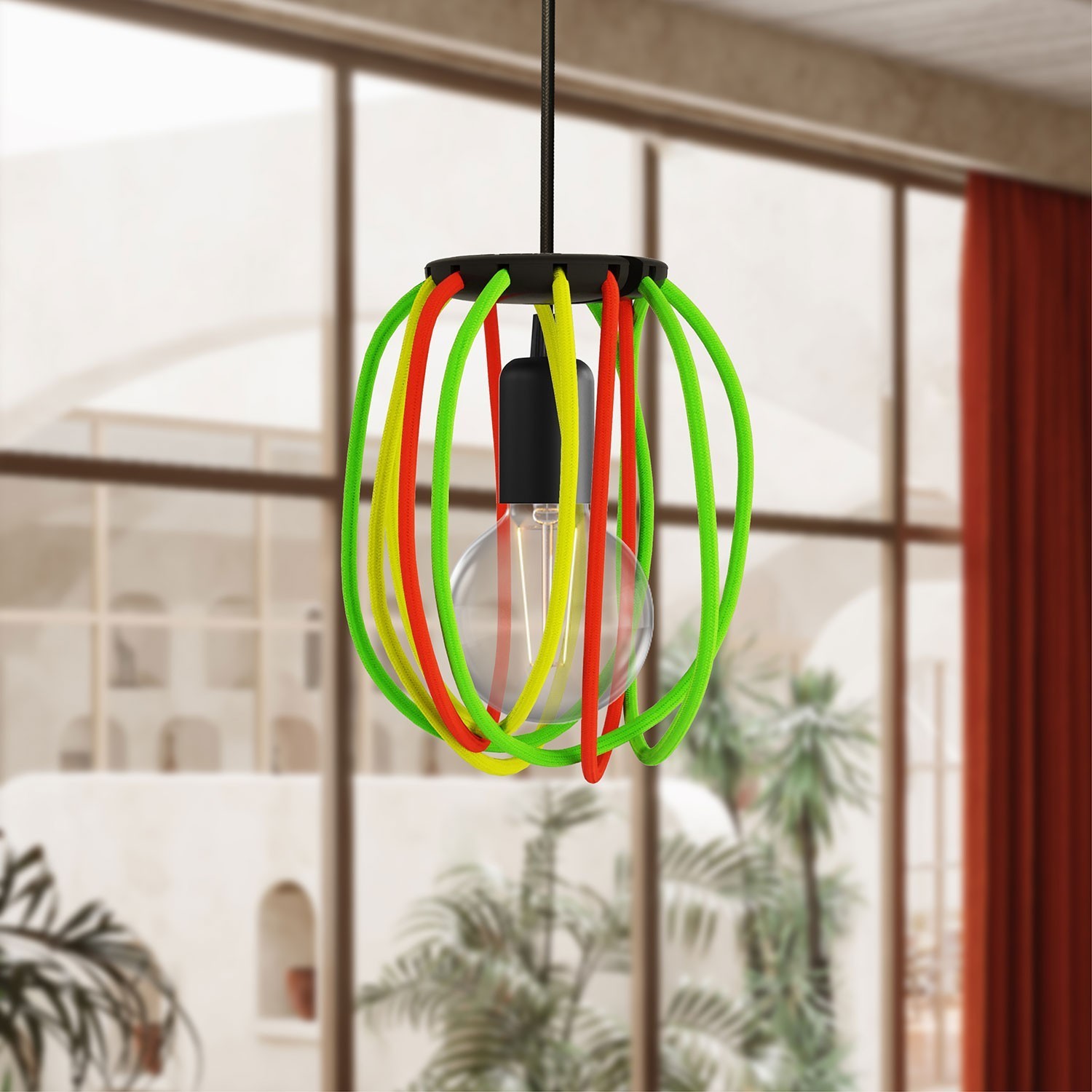 Black Cablò Pendant Lamp Shade | 19.68 Inches | Modern Lighting Solution