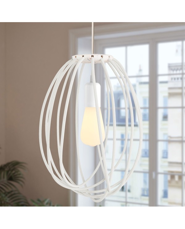 Multicolored Cablò Pendant Lamp Shade | 39.37 Inches | Eco-Friendly Lighting